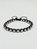 CUBE BEAD BRACELET · 3MM (SILVER)