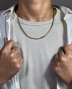 DOUBLE LINK CHAIN · 3MM (GOLD)