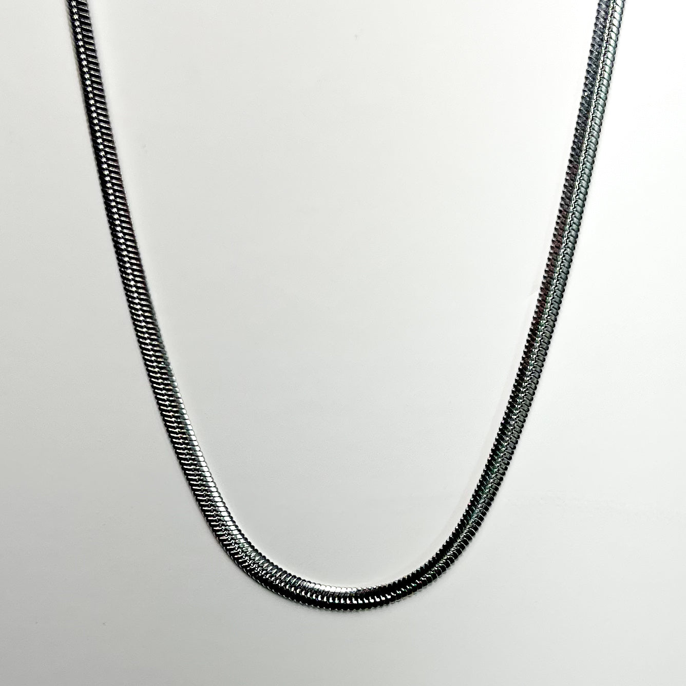 HERRINGBONE CHAIN · 3MM (SILVER)