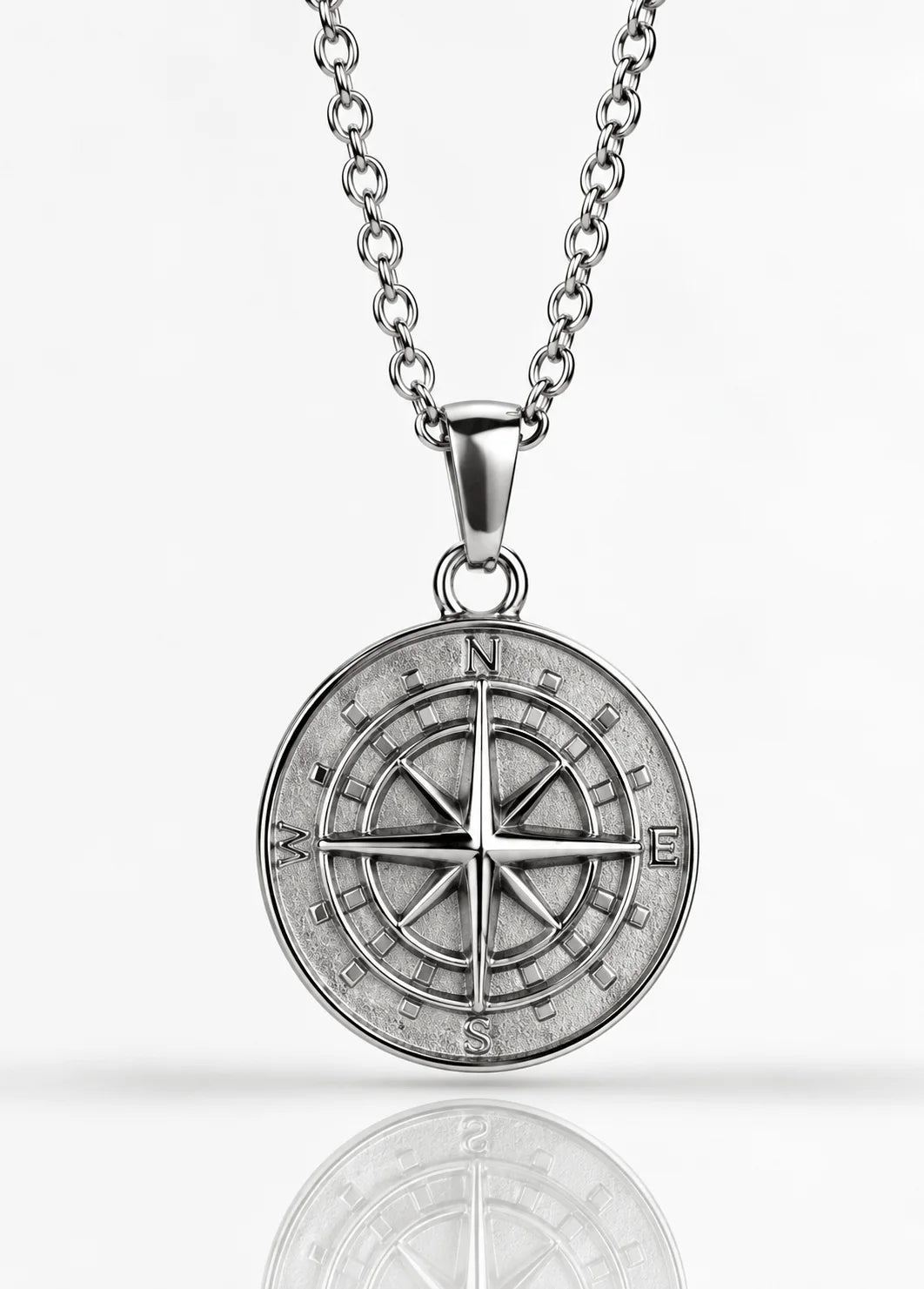COMPASS PENDANT (SILVER)