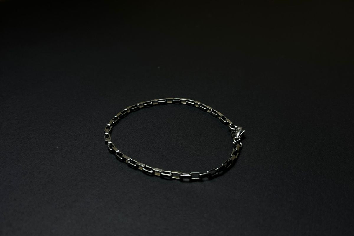 Men's link chain bracelet, for everyday wear,, silver. Men's bracelet, Stainless Steel