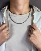 DOUBLE LINK CHAIN · 3MM (SILVER)