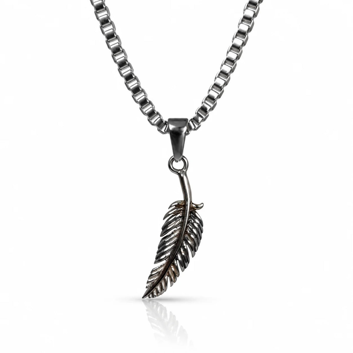FEATHER PENDANT (SILVER)
