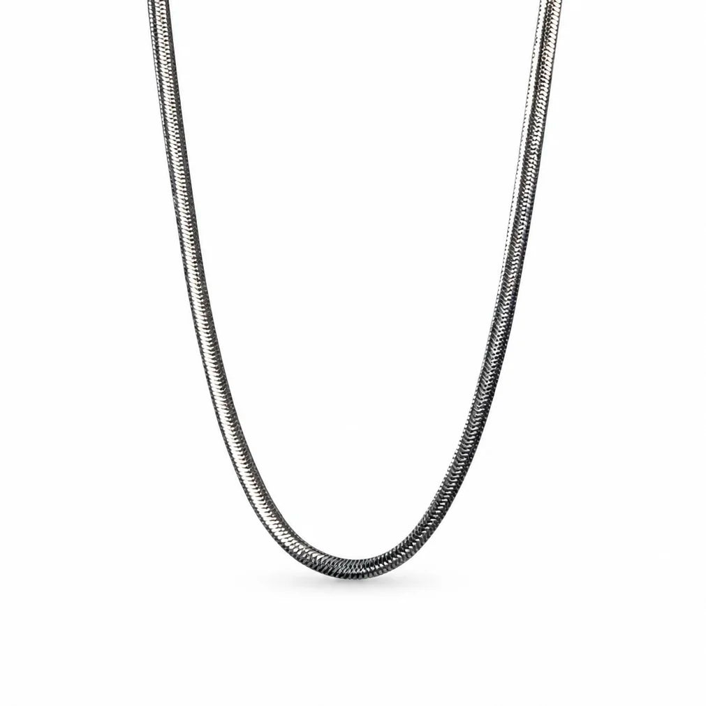 FLAT SNAKE CHAIN · 3MM (SILVER)