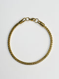 WHEAT BRACELET · 3MM (GOLD)