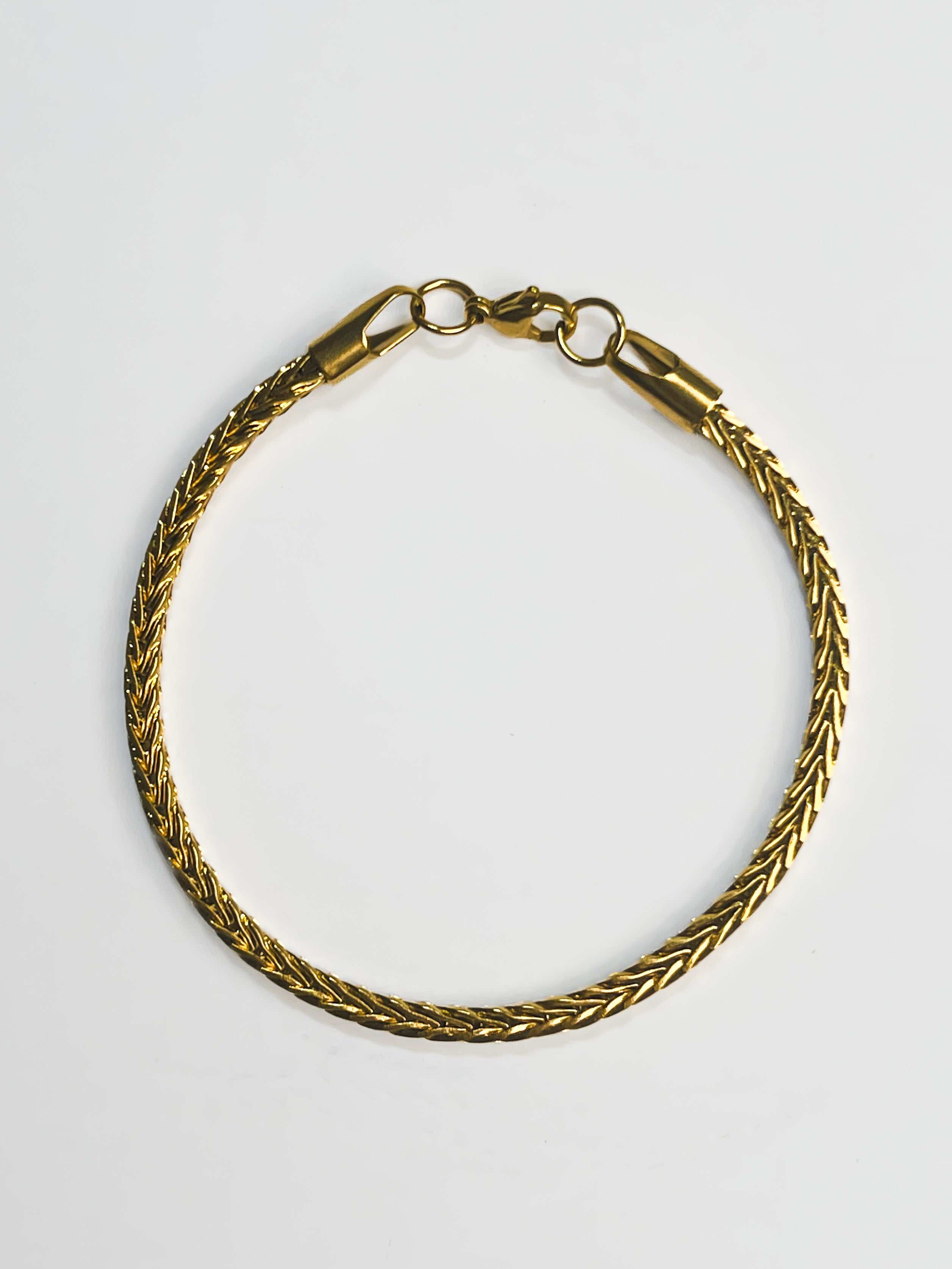 WHEAT BRACELET · 3MM (GOLD)