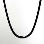 HERRINGBONE CHAIN · 3MM (BLACK)