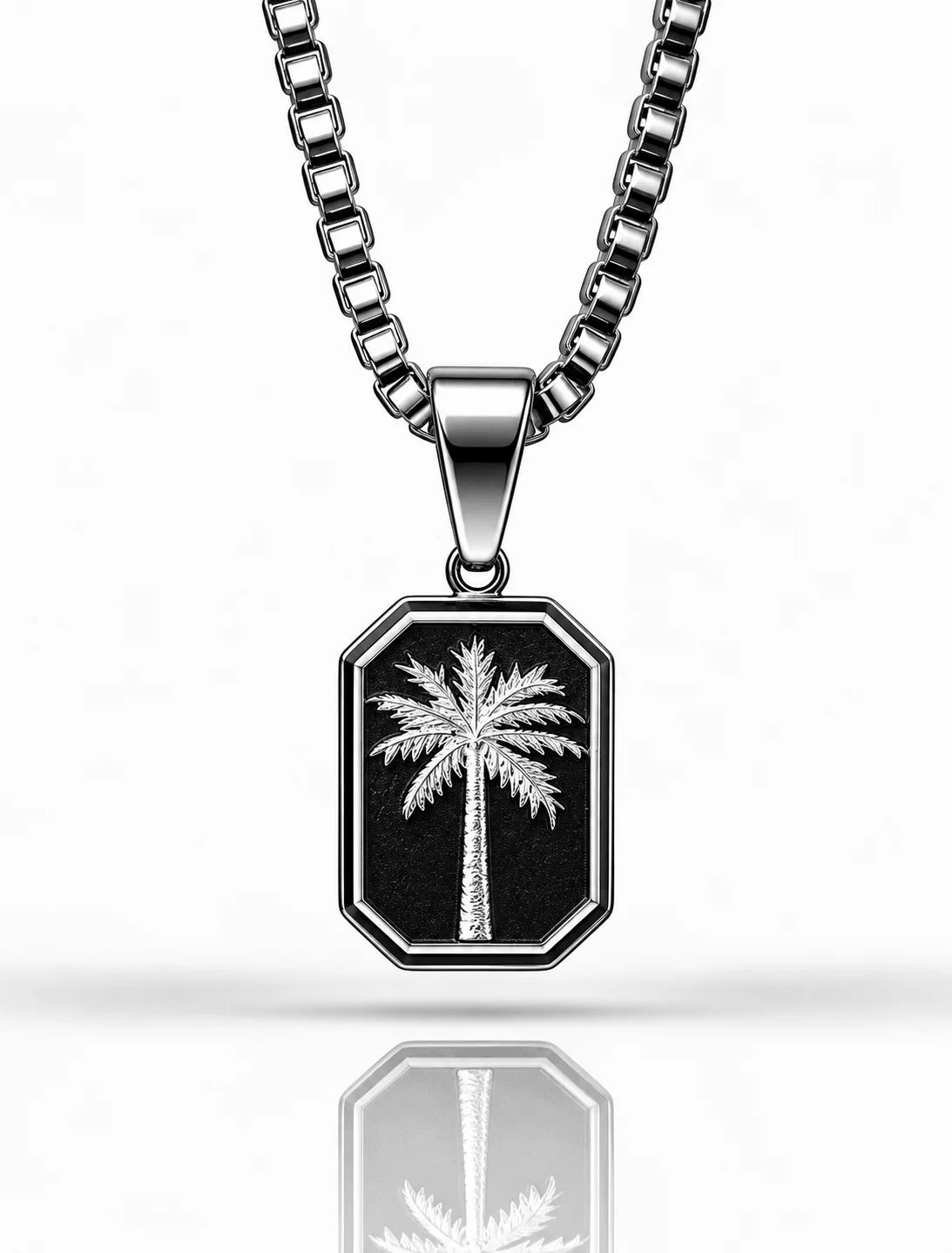 PALM TREE PENDANT (SILVER)