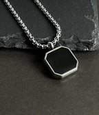 ONYX SQUARE PENDANT