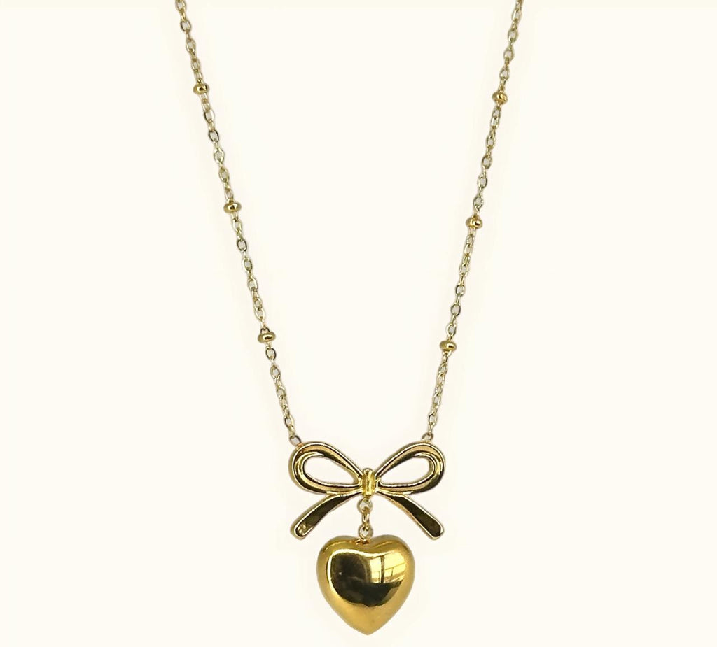 BLOSSOM BOW NECKLACE – GOLD