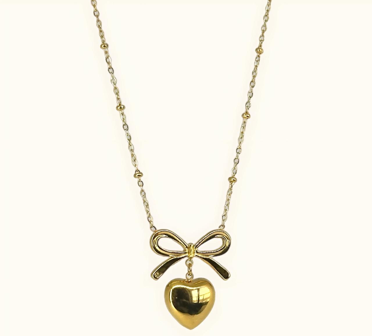 BLOSSOM BOW NECKLACE – GOLD