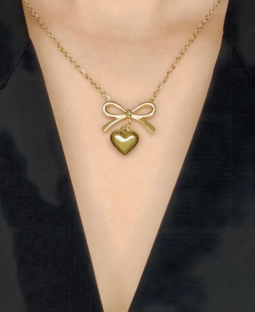 BLOSSOM BOW NECKLACE – GOLD